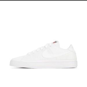 Nike Court Legacy Canvas Triple White Women's size 9